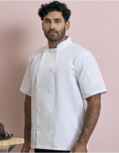 PRE-PR656-Short Sleeve Chefs Jacket